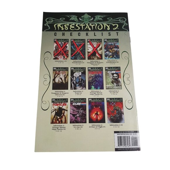 IDW Infestation 2 Dungeons Dragons Comic 1 Bagged Boarded Collection Series - Picture 2 of 2